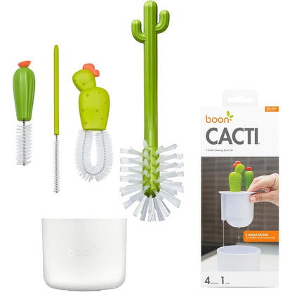 Boon Cacti Bottle Cleaning Brush Set front view