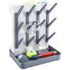 MeCids baby bottle drying rack gray front view