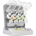 Cinwwni vertical baby bottle drying rack front view on kitchen counter