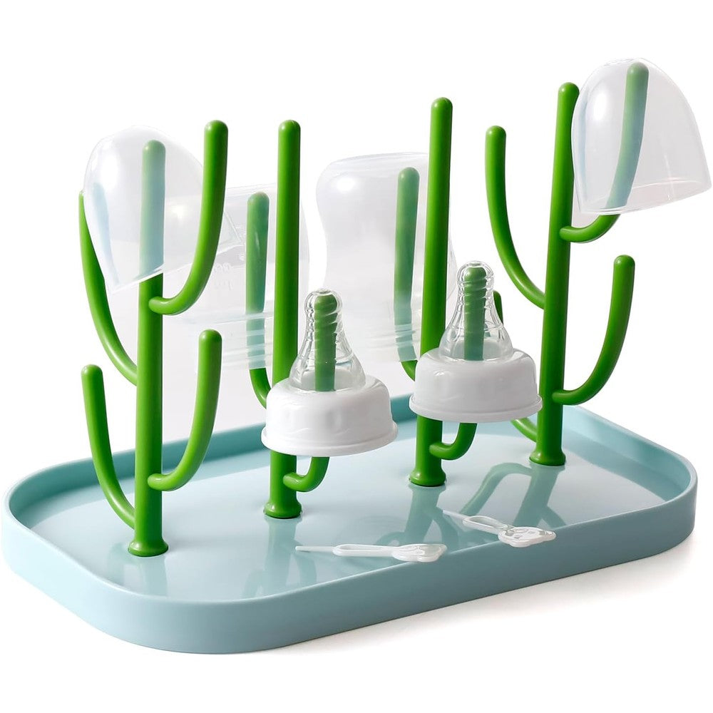 XYW Baby Bottle Drying Rack blue countertop organizer