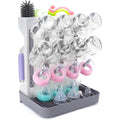 Zyloha baby bottle drying rack gray front view