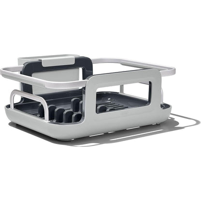 OXO Good Grips aluminum over the sink dish rack front view
