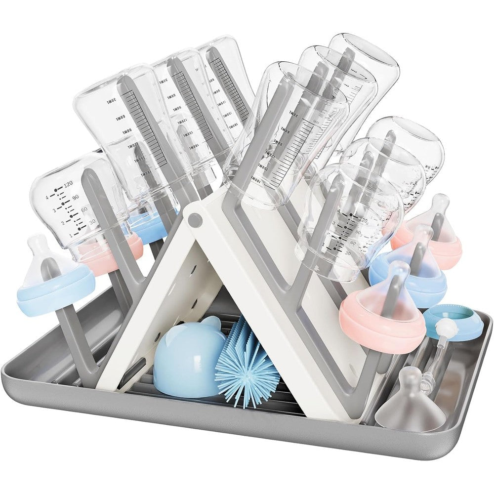 CandyHome large baby bottle drying rack front view