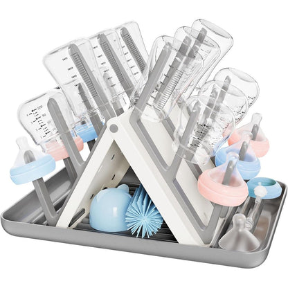 CandyHome large baby bottle drying rack front view