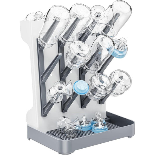 Dayacoco baby bottle drying rack front view gray countertop