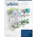 Dr. Brown's Drying Tower gray stand-up bottle rack front view