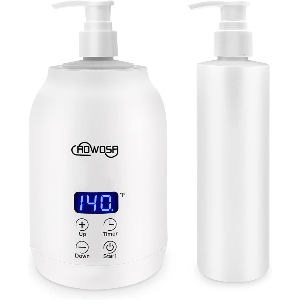 Soewweklax professional electric massage oil warmer front view white
