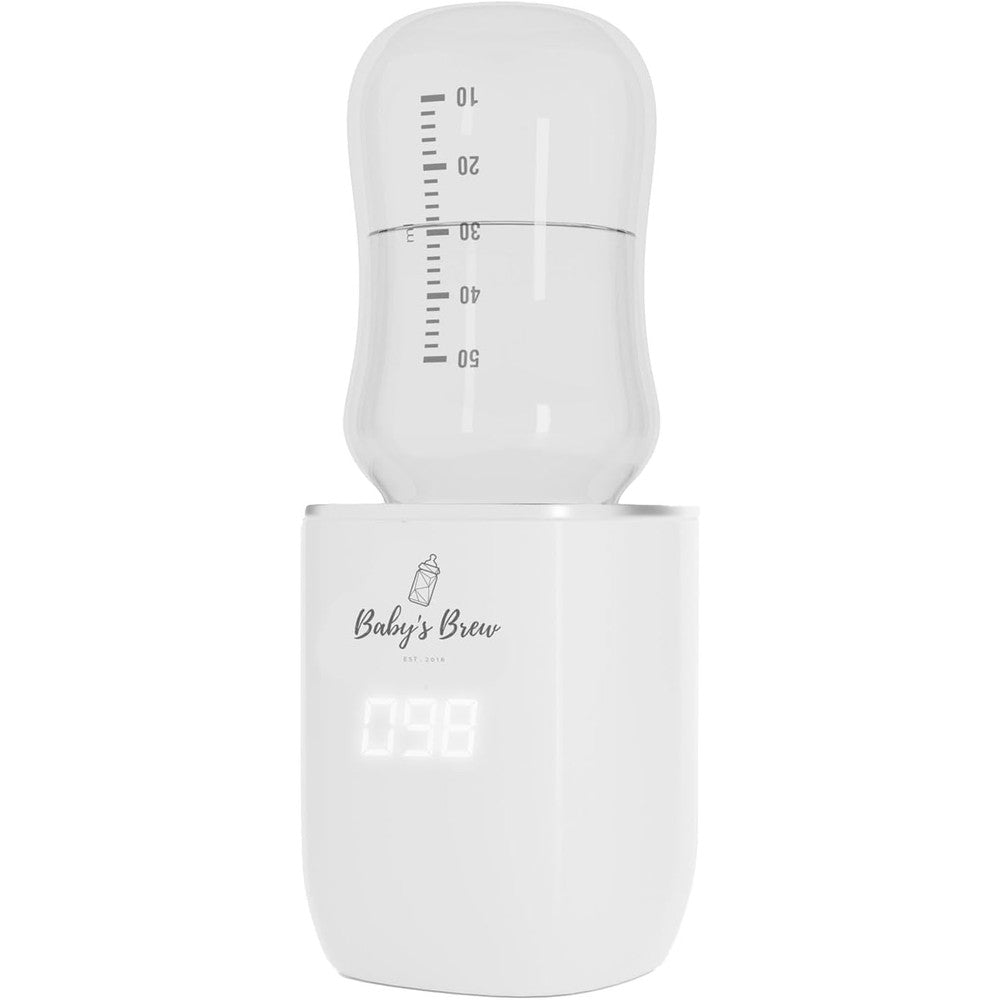Baby's Brew Superfast Portable Bottle Warmer front view showing digital display