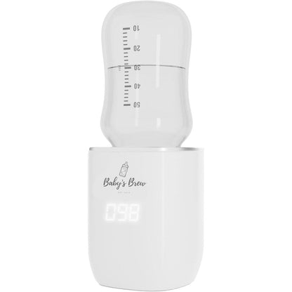 Baby's Brew Superfast Portable Bottle Warmer front view showing digital display
