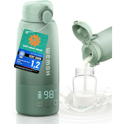 Pongnas portable milk warmer front view showing digital display