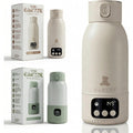 Core Babyze portable bottle warmer front view beige finish