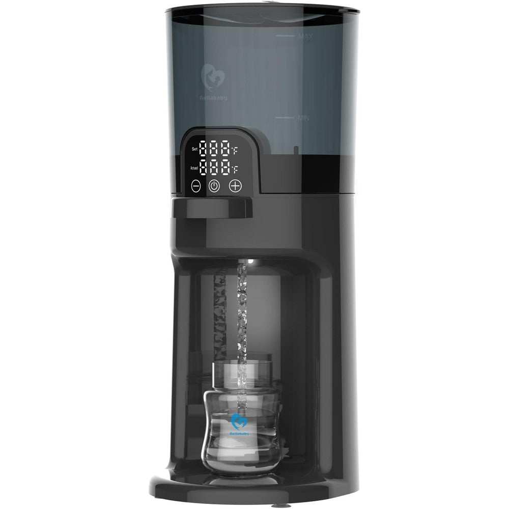 Bellababy instant baby bottle warmer front view with digital display