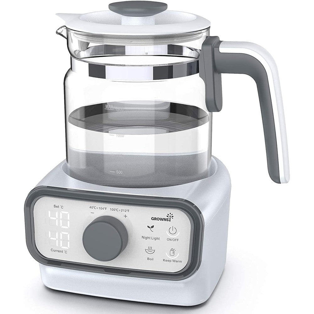Grownsy baby instant warmer glass water boiler front view