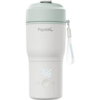 Papablic portable bottle warmer front view with digital display
