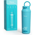 Paruu portable bottle warmer blue front view for travel