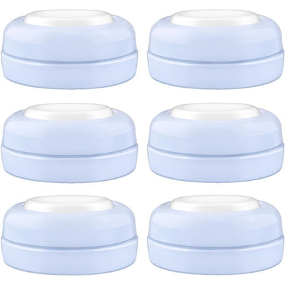 Maymom screw lids and travel caps set in blue