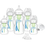 Dr. Brown's anti-colic options plus wide-neck baby bottle front view