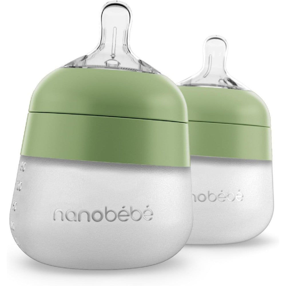 Yohkoh natural glass baby bottle pack of four with mushroom cap