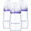 Lansinoh Anti-Colic Baby Bottles 3 pack front view