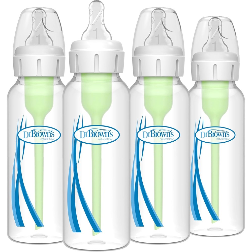 Dr. Brown's Natural Flow Anti-Colic Narrow Baby Bottle front view