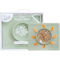 Ezpz Happy Bowl Sage front view on dining table