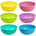 Re-Play set of 6 reusable plastic bowls in sorbet color front view