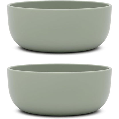 Lalo 2 pack silicone bowls with rigid core front view