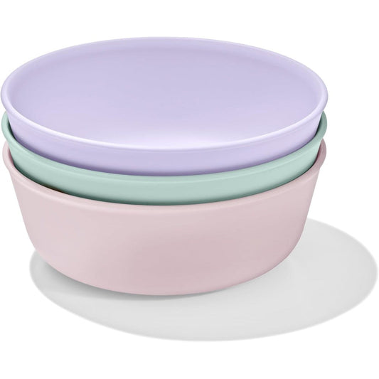 OXO Tot stackable bowl set 3pk light front view