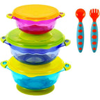 PandaEar stay put baby suction bowls front view