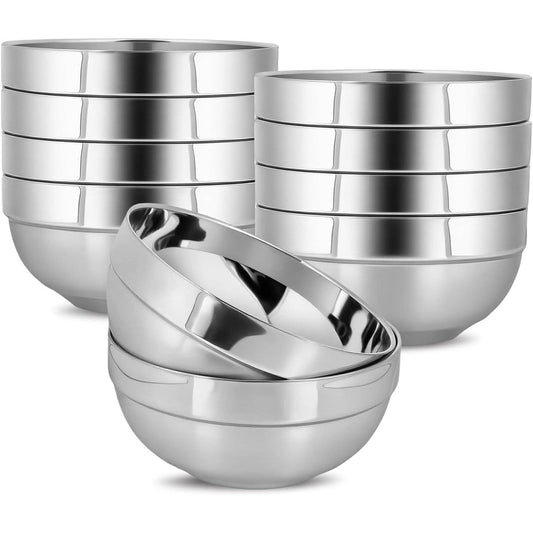 Juyuanfenggou stainless steel kids bowls set front view