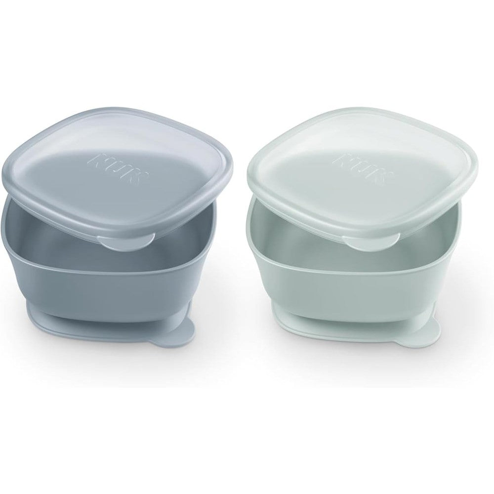 NUK For Nature suction bowl with leak-proof lid front view