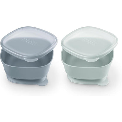 NUK For Nature suction bowl with leak-proof lid front view