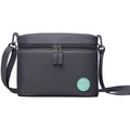Elvie Carrying Case gray front view premium wearable breast pump storage bag