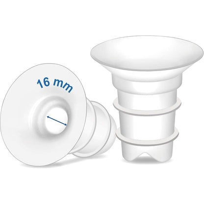 Maymom 16mm flange inserts front view for breast pumps