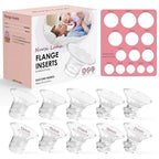Nursi Luna Flange Sizing Kit front view with silicone inserts