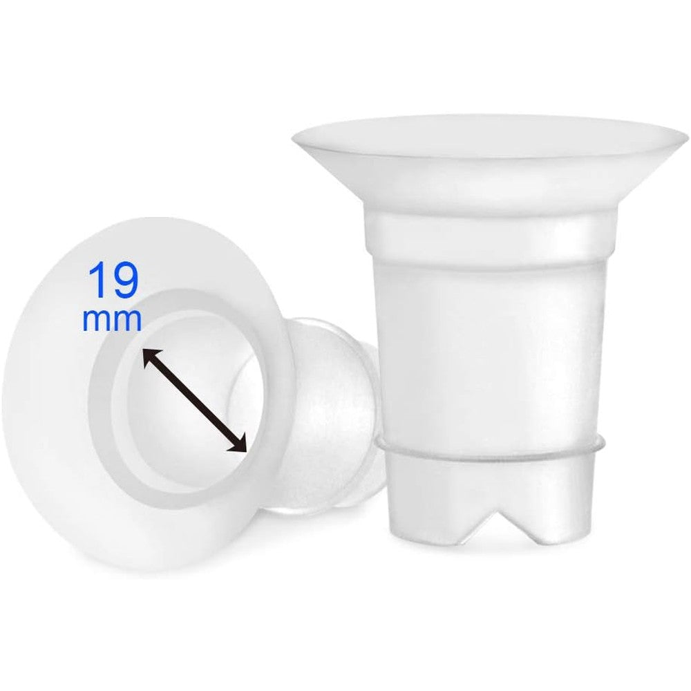 Maymom nineteen millimeter flange inserts front view pack of two