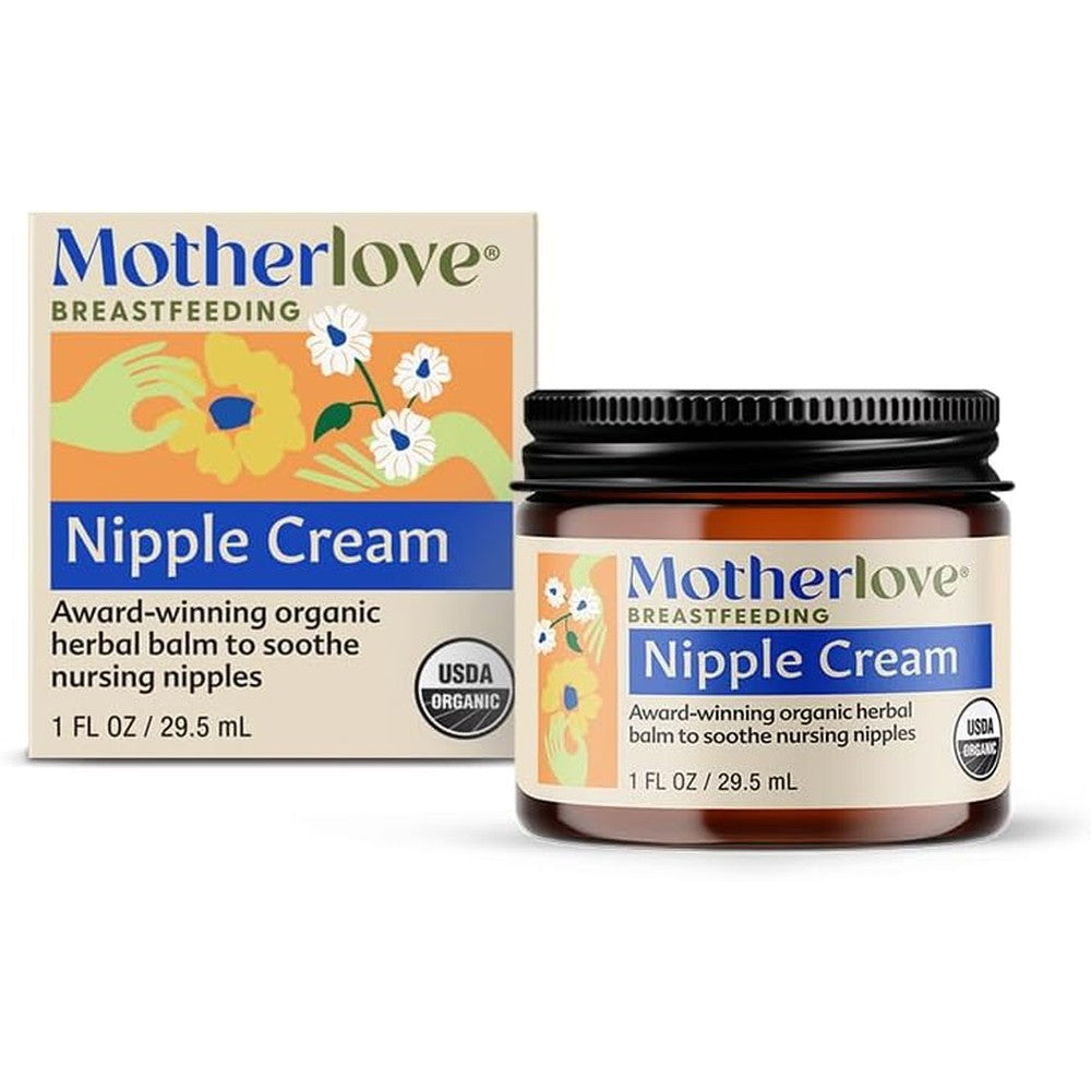Motherlove Nipple Cream 1 Fluid Ounce jar front view