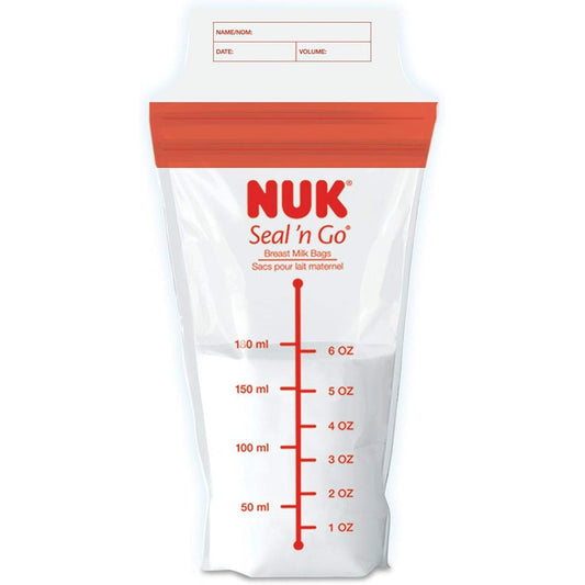 NUK Simply Natural Seal N Go Breast Milk Bags front view packaging