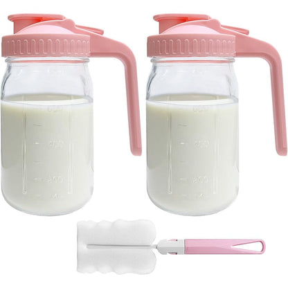 Riznpo 2 Pack Breast Milk Pitcher set front view