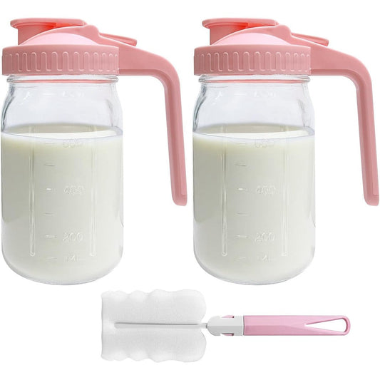 Riznpo 2 Pack Breast Milk Pitcher set front view