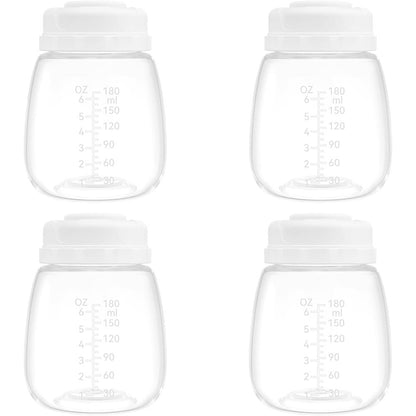 Gotocut breast milk collection and storage bottles 4 pack front view