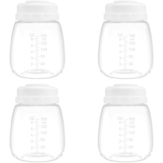 Gotocut breast milk collection and storage bottles 4 pack front view