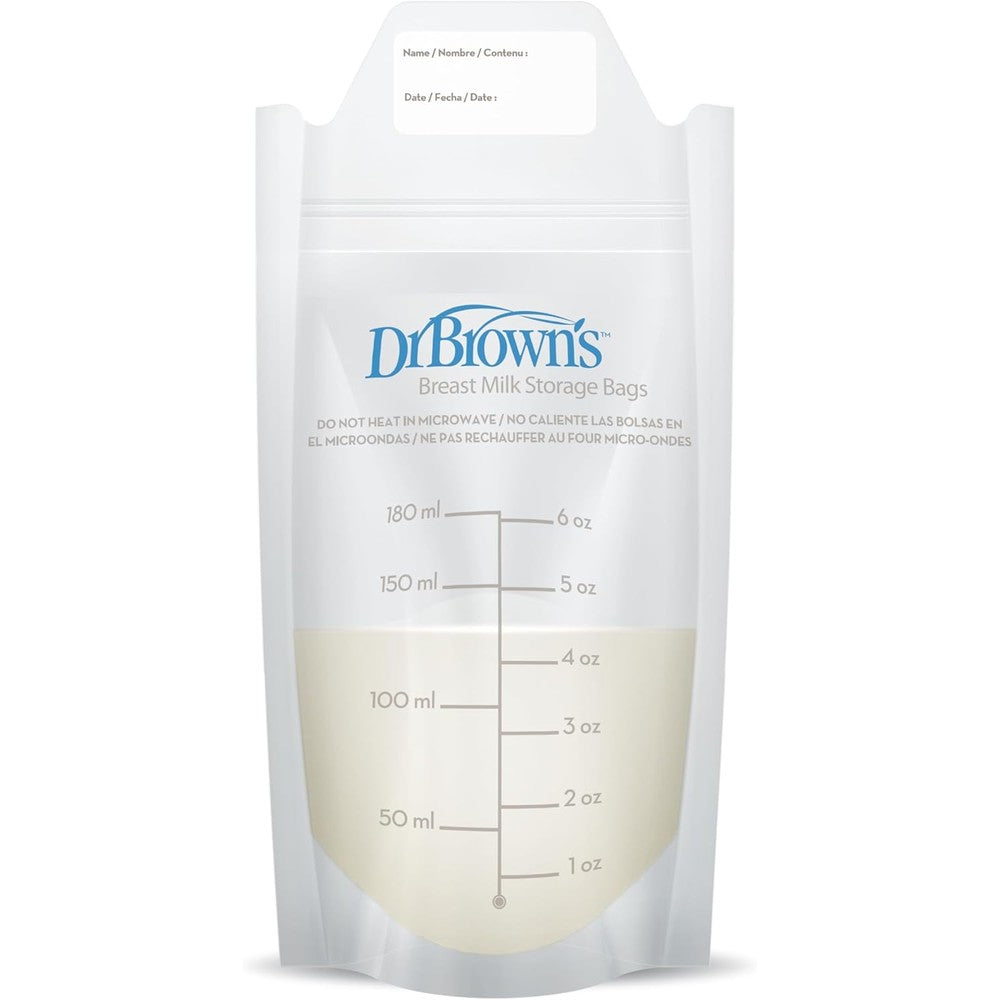 Dr. Brown's breast milk storage bags 100 count front view