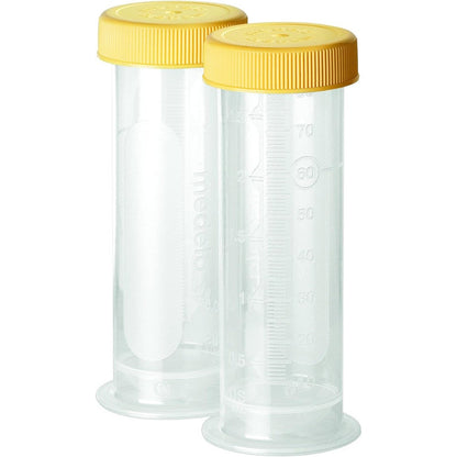 Medela 12 pack breast milk storage bottles front view