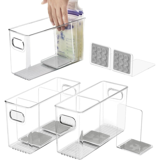 Ugotfeels breastmilk storage container set with L-shaped dividers