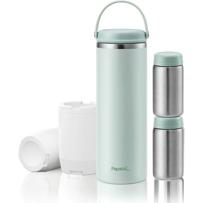 Papablic Innovative 360 Degree CapsuleChill Breastmilk Cooler front view