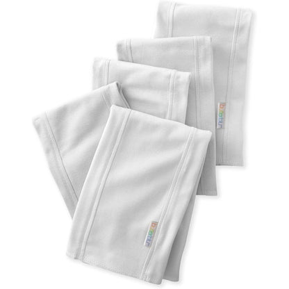 Butterblu Bailey 5-Pack Burp Cloths front view showing premium organic cotton texture.
