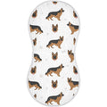 YYZZH German Shepherd Dog pattern muslin burp cloth front view
