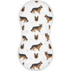 YYZZH German Shepherd Dog pattern muslin burp cloth front view