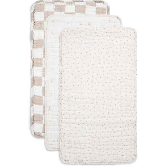 Nana Baby Organics muslin burp cloths front view